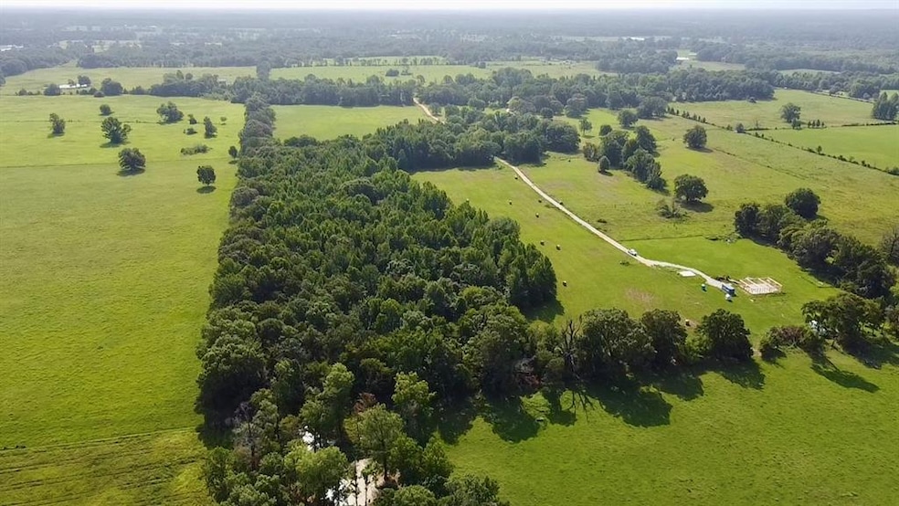 Birds eye view of property with a rural view