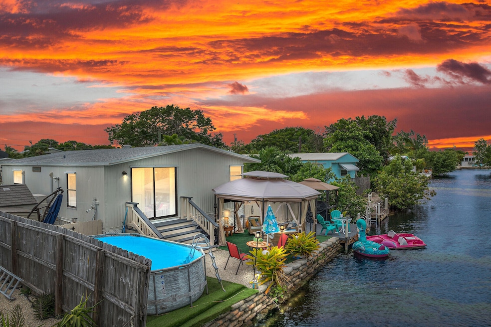 sunset view from back of house
