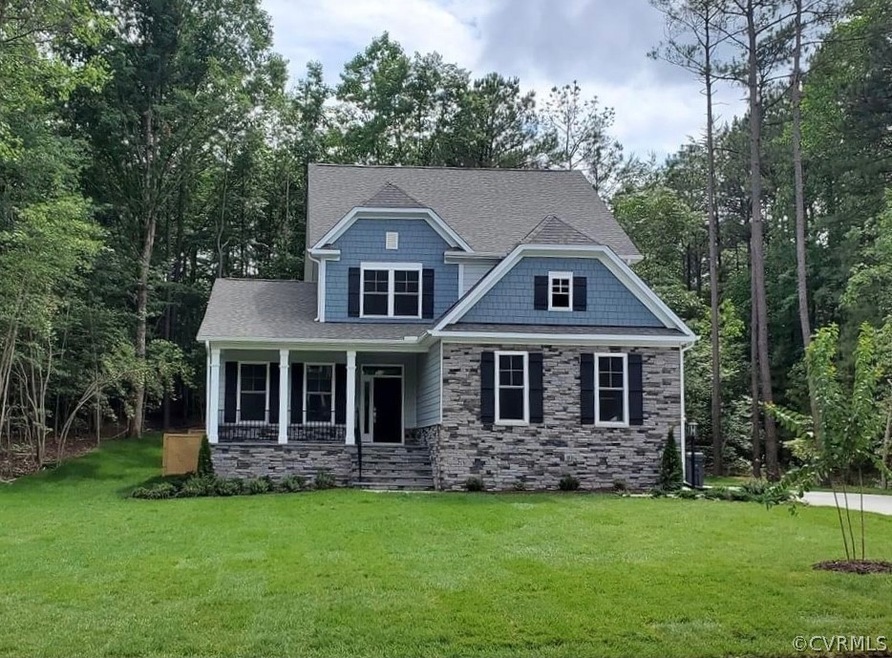 To be Built, Raleigh Floor plan, Stone Elevation D