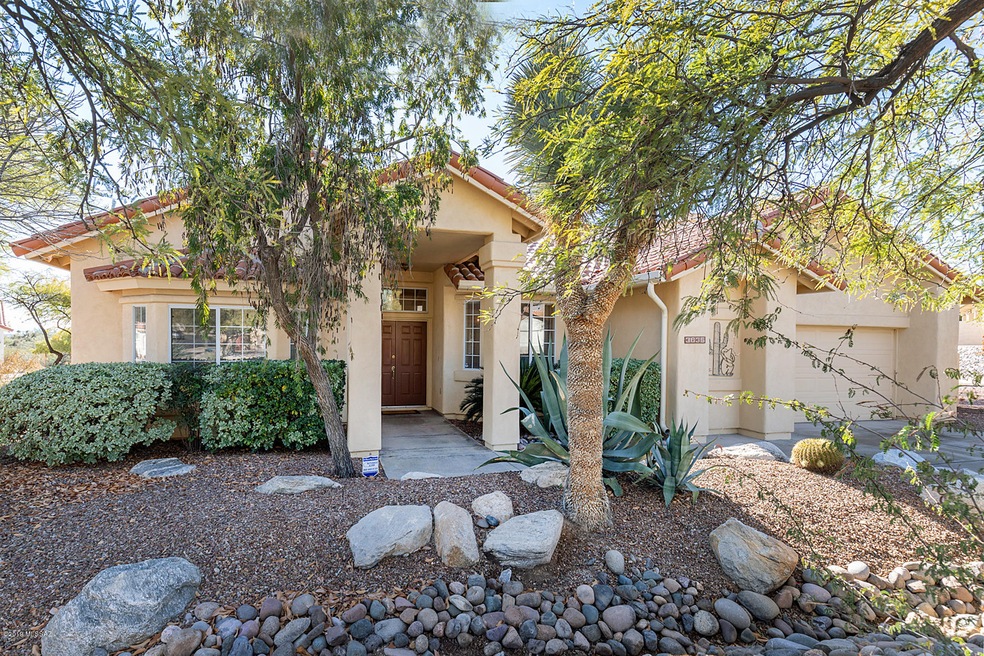 Front of House w/Tile Roof