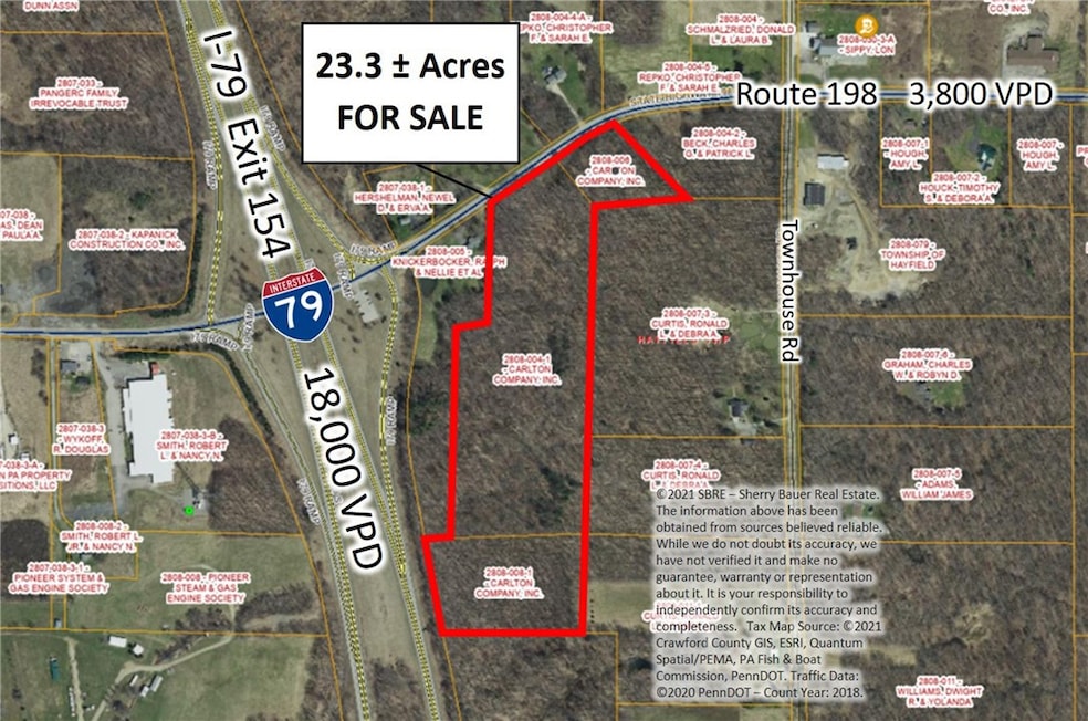 23 ± Acre Commercial Development Site on I-79 at E
