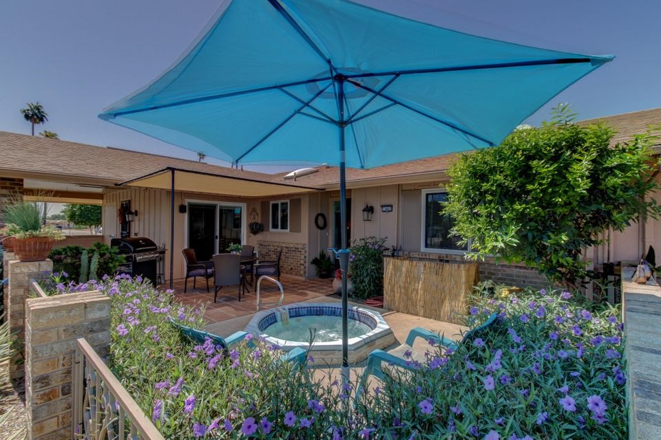 FRONT PATIO WITH SPA