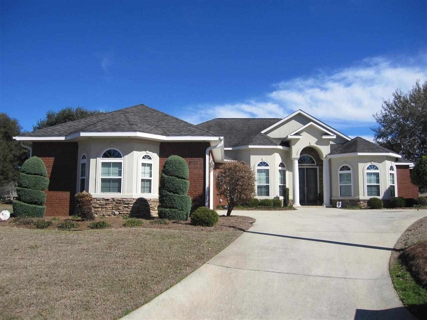 Good Cents Home! Soffit lighting across the front.