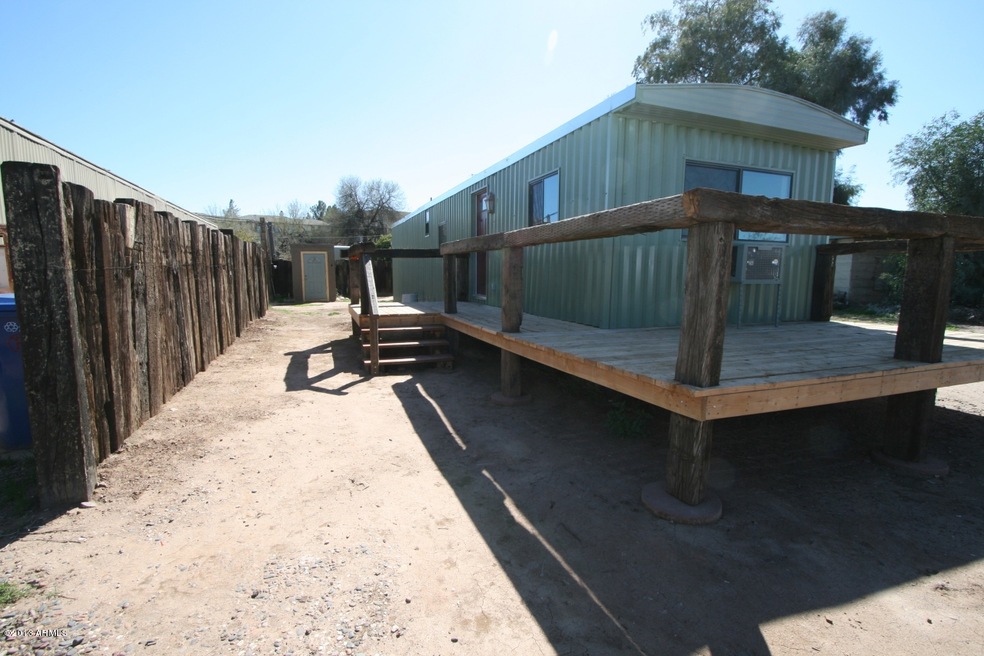Front of home and side deck