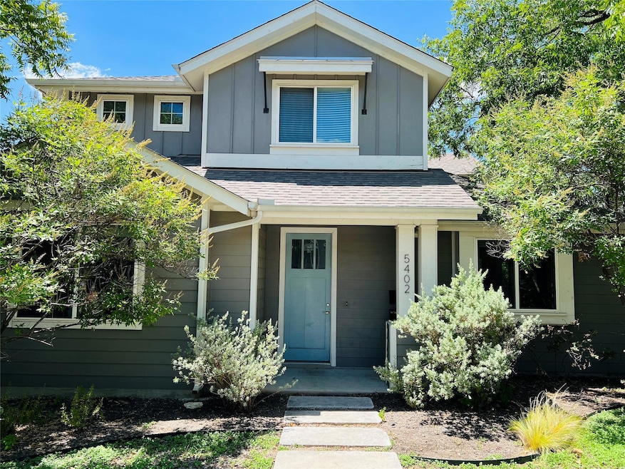 View of front of home featuring board and batten 