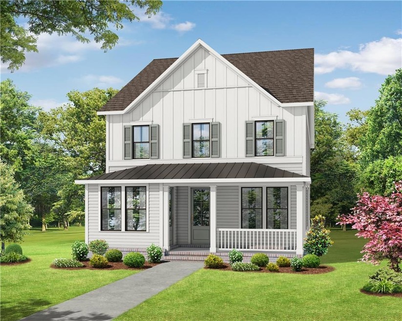 The Owens floorplan at the Brackley.  Curb appeal 