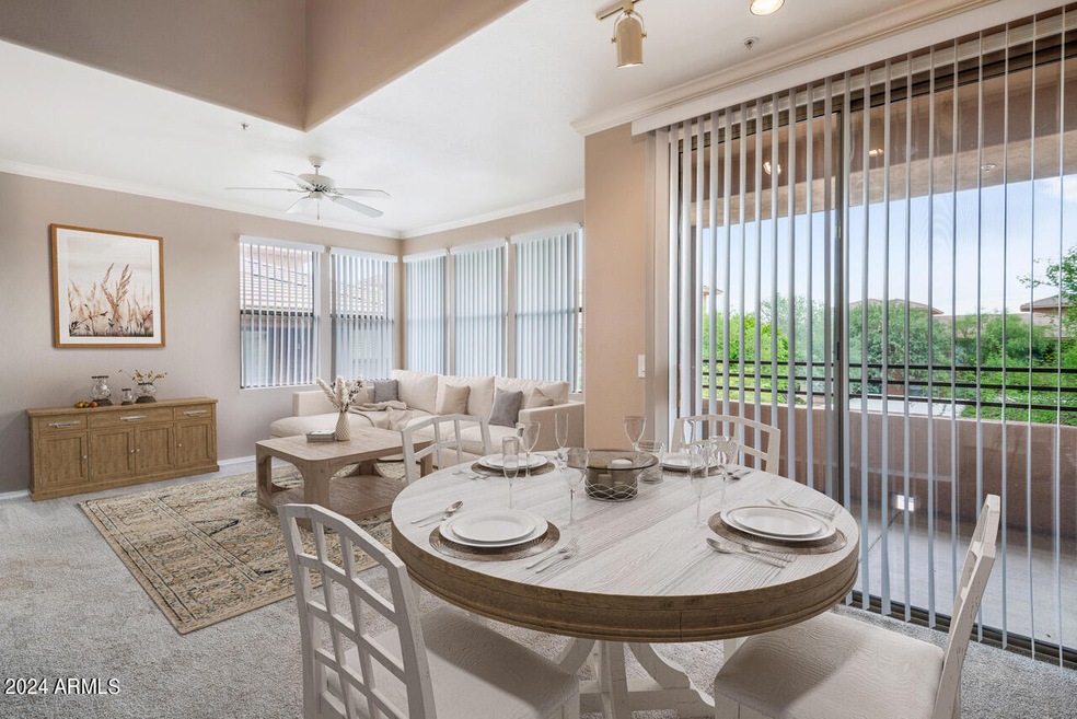 Dining & Living Virtually Staged