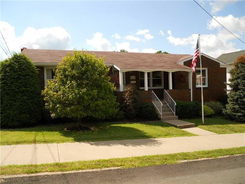 Exterior Front. Brick 4 Bedroom 3 Bath W/Finished 