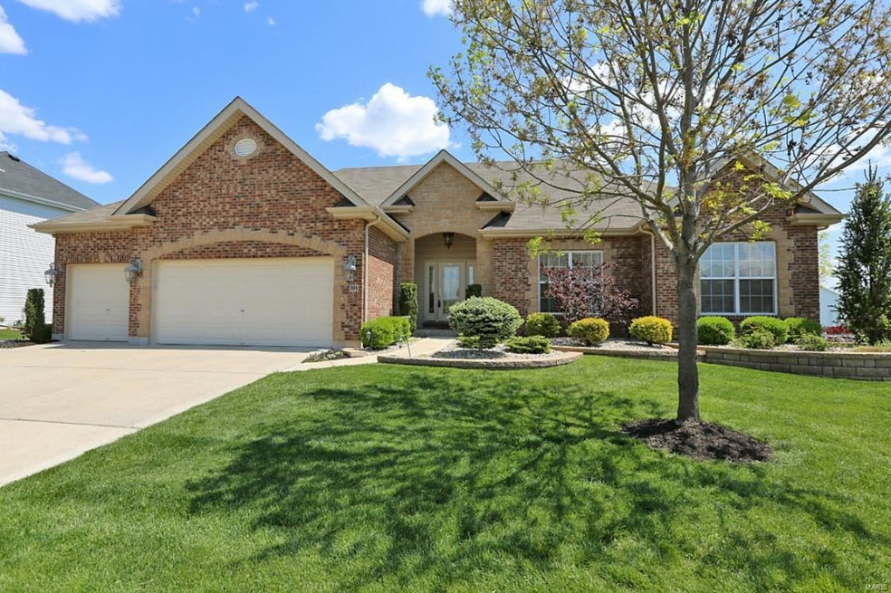 Stunning brick and stone elevation with pristine l