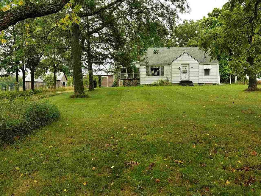 Front of home and barns.