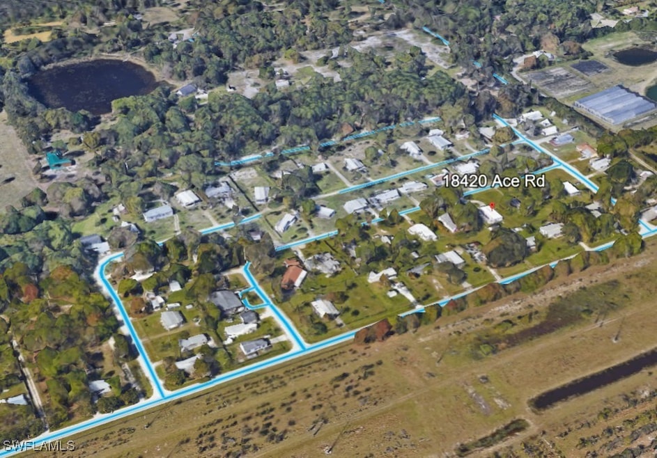 Aerial overview of property's location featuring p