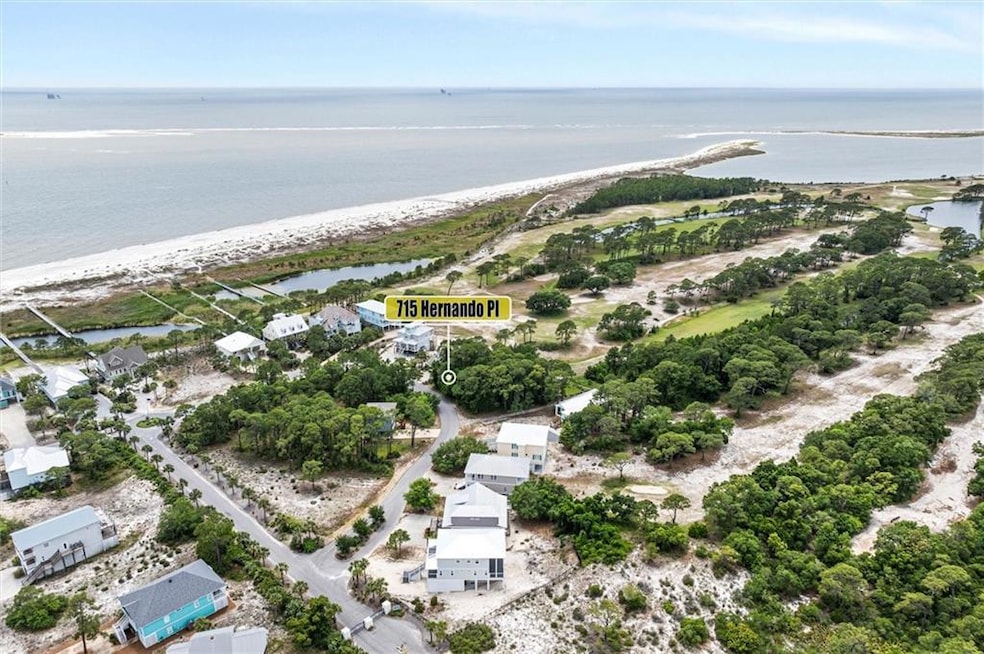 Drone / aerial view of a large body of water