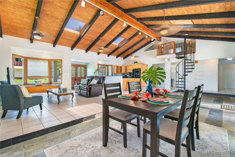 Beautiful family home with open beam ceilings and