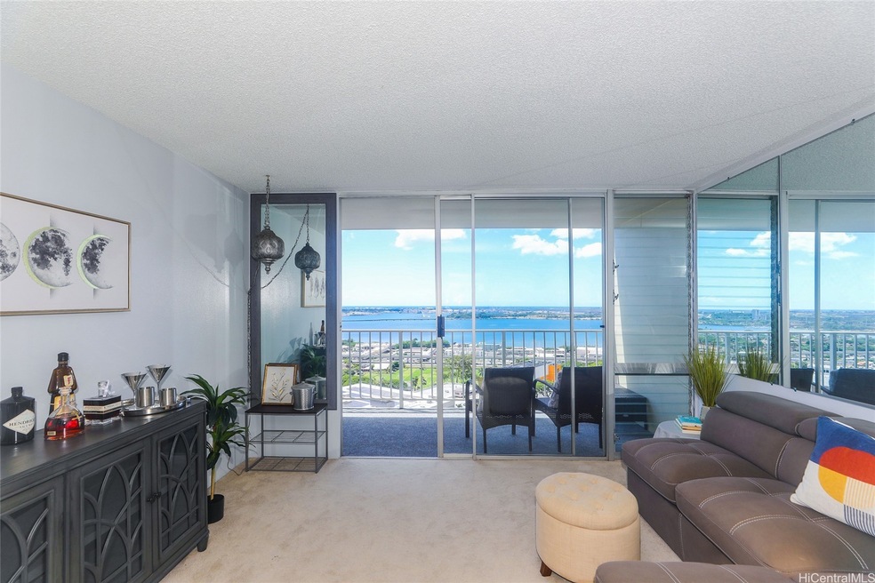 Wake up to the soothing sight of the ocean right from your living room.
