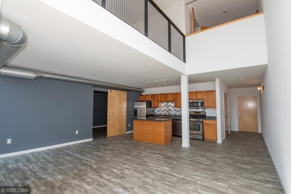 Open floor plan with a large room off of the kitch