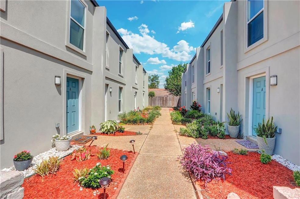 Front view of complex; 146 Orchard Unit C is on the left.