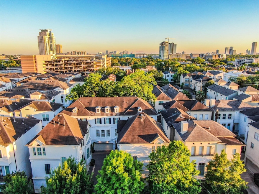 Aerial View: Facing south toward Memorial Park, th