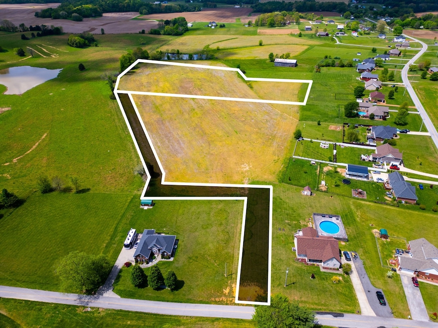 Approx boundary lines for Lot 3.  Shaded area is the 50' easement for Lot 3 from Piper Rd.
