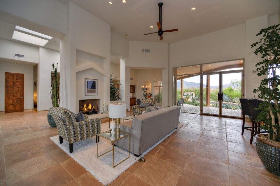 Living room w/ views to back patio