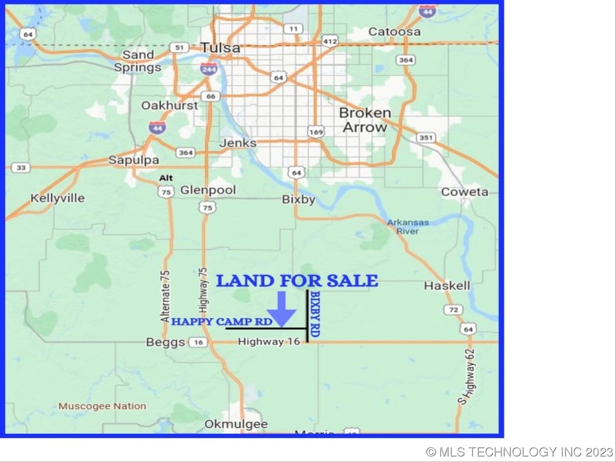 East of Hwy 75 ~ N of Hwy 16 ~ S of Bixby