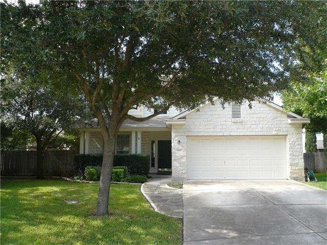 Beautiful white stone 2 story at the end of a quie