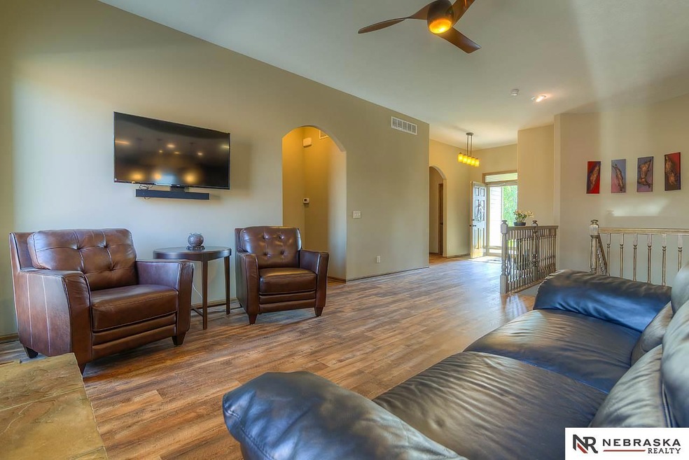 Beautiful arches and a unique fan provide the perfect finishing touches.