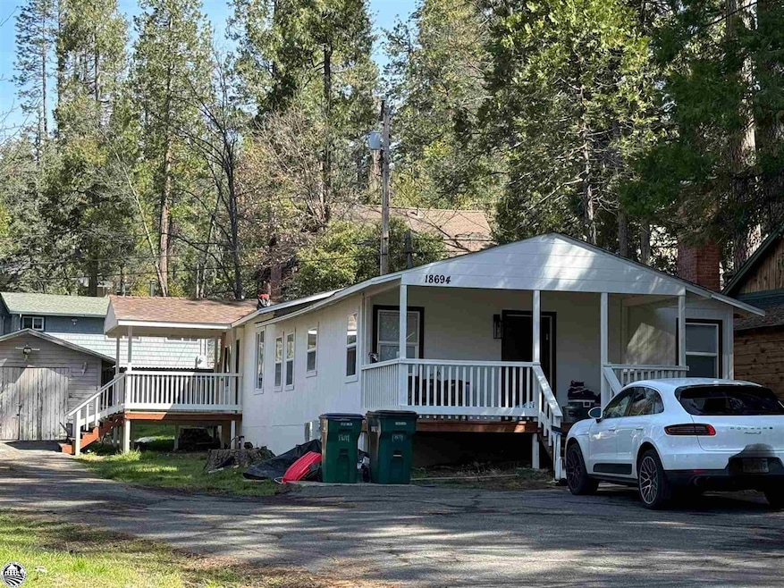 View of front of property with a porch