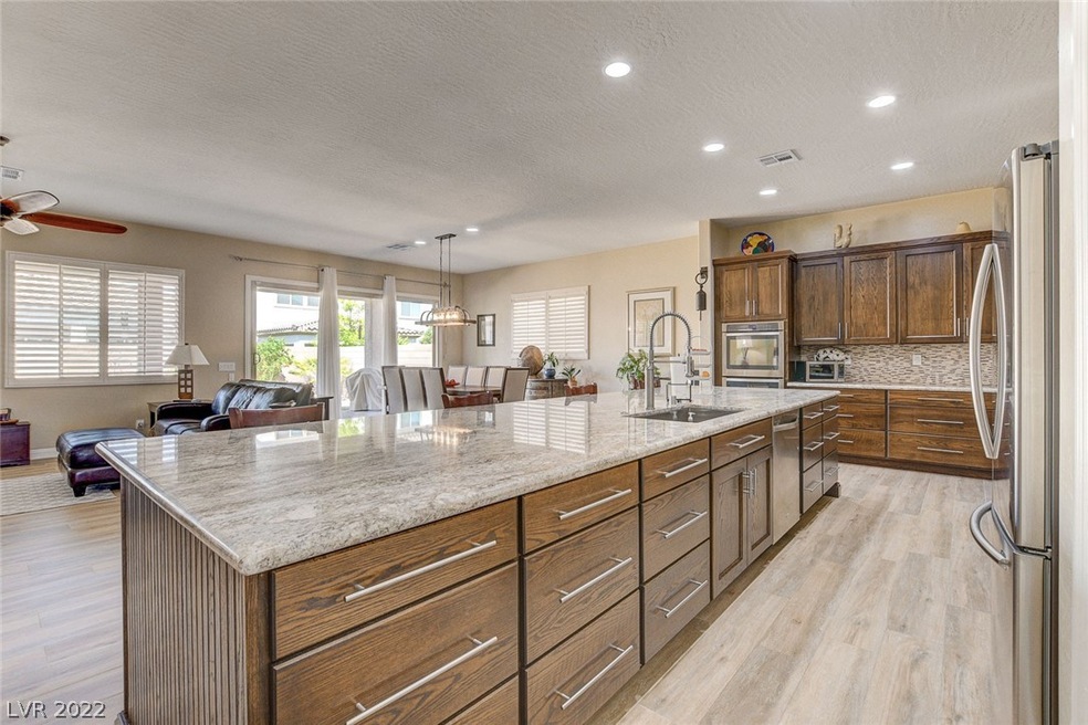 This kitchen is a dream with upgraded granite coun