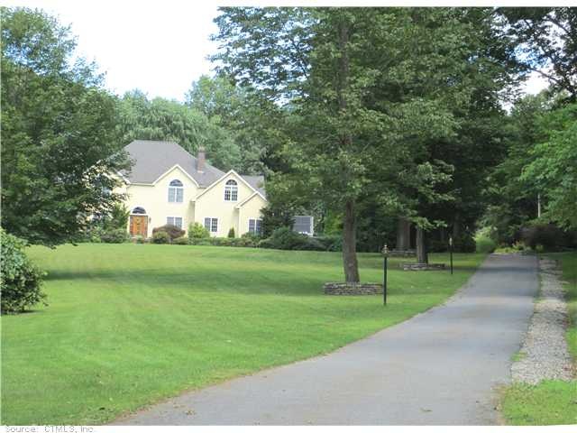 Exterior Front. Summer landscape