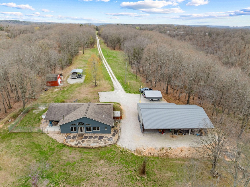 Overhead of Home, Shop and Outbuildings