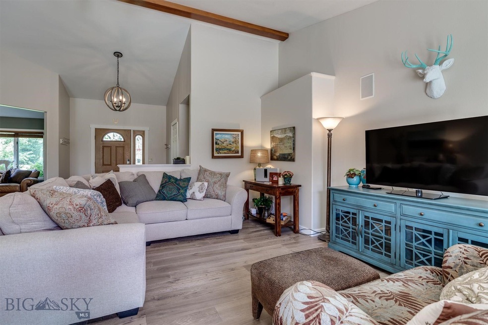 Lovely family room at the center of the home near