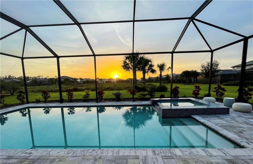 Pool at sunrise