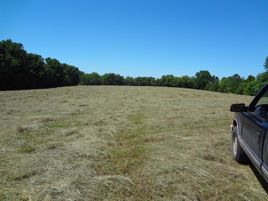 One of the hay fields is located on top of the world and very private.