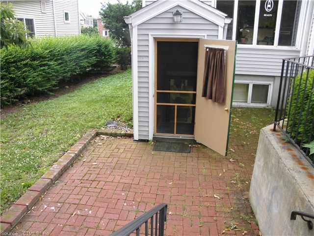 Exterior Front. Patio and Enterance