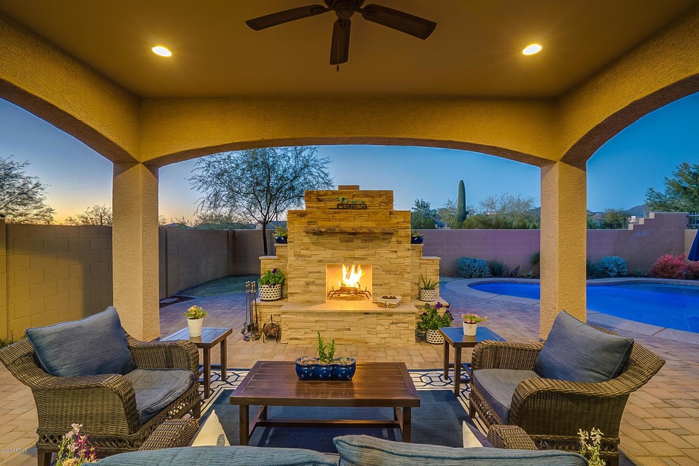 Inviting Patio Fireplace
