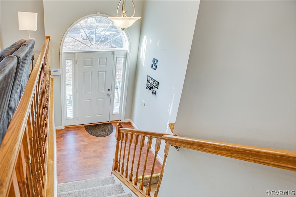 Front entrance into foyer.