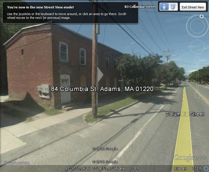 Google Map View 84-92 Columbia St 01220