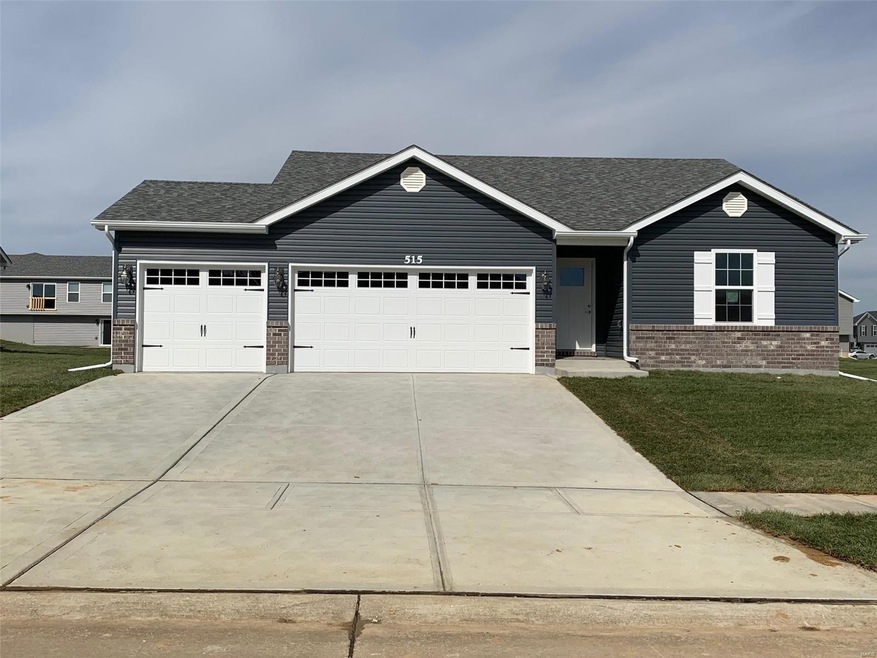 Frontage of a previously  built home