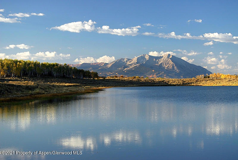 Reservoir with Sopris beyond