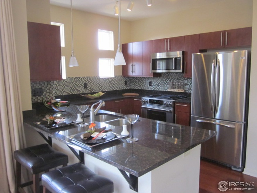 Breakfast bar can sit up to three