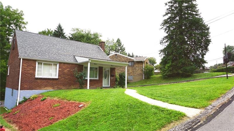 The open front yard of 109 Webster, on a light slo
