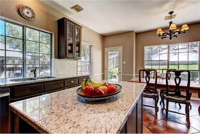NEW installed granite counter-tops, subway tile ba