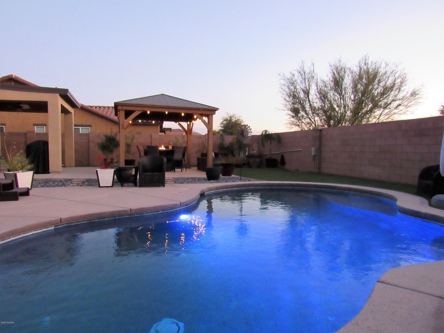 pool and gazebo