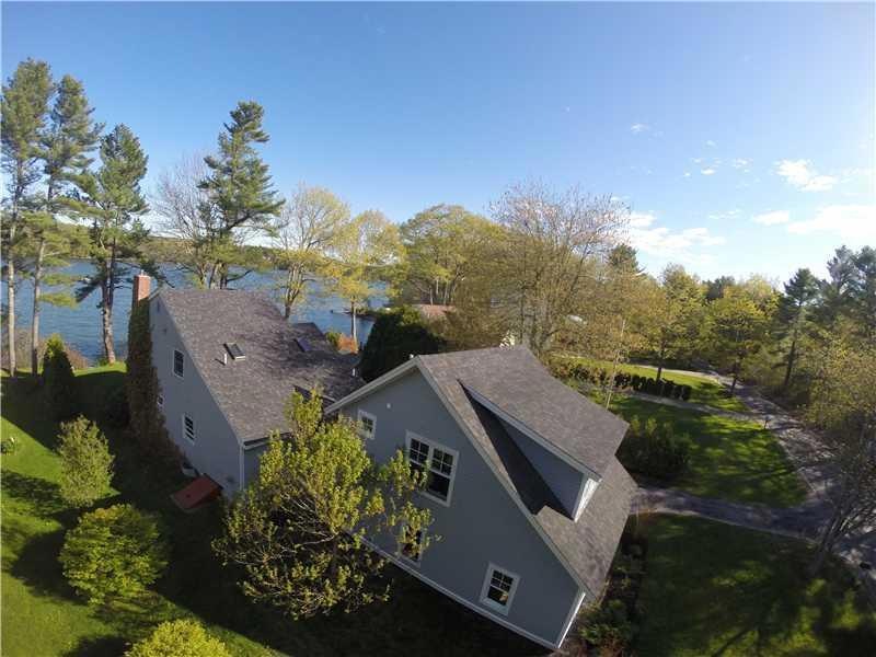 Aerial View. Nestled on the shores...