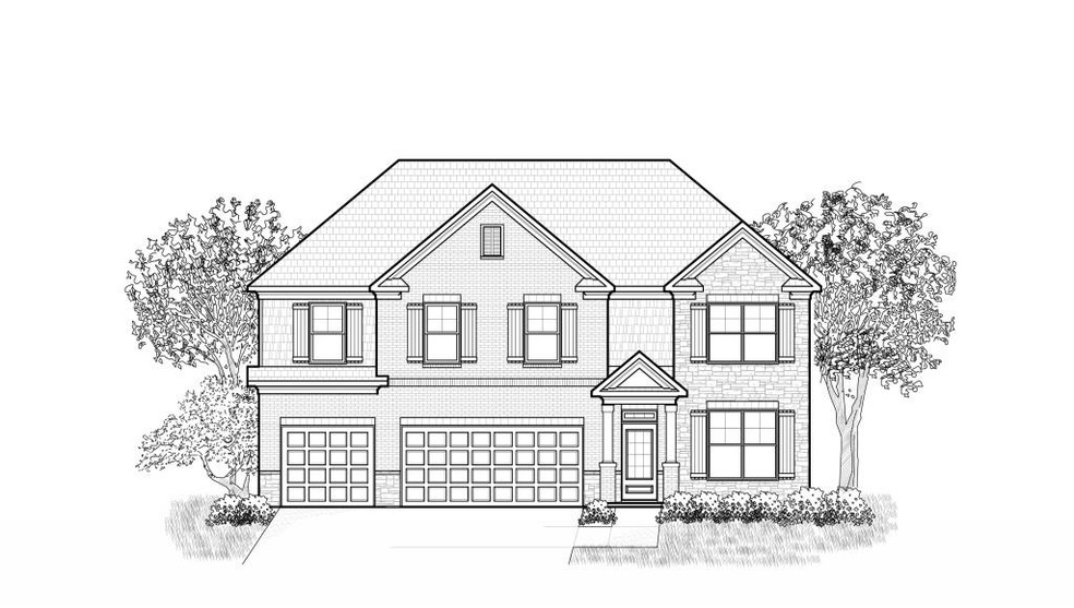 Black and White Rendering of Plan and Elevation.