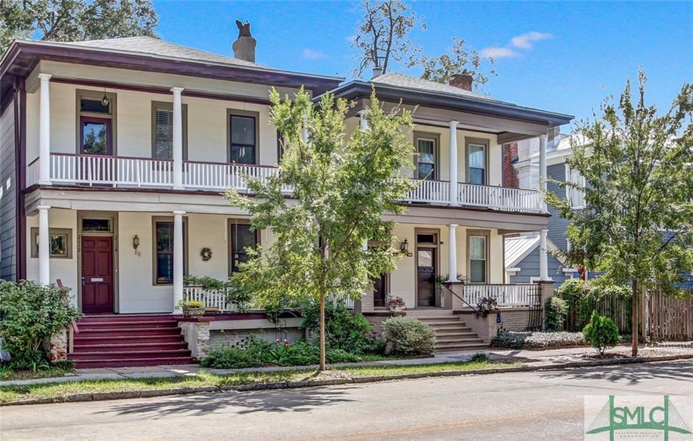 Exterior Front of 2112 and 2114 Abercorn St. with 