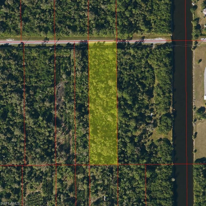 Map / location with property parcel outlined