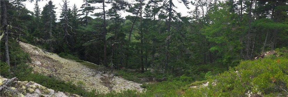 Beautiful outcropping ledge above...