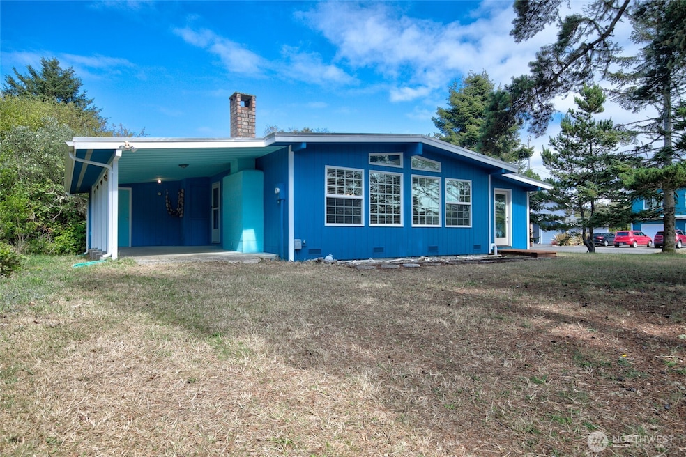 Freshly painted classic beach house on a large, corner, double lot