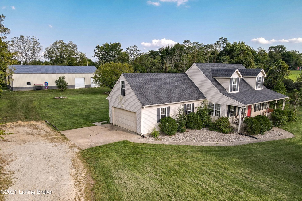Welcome Home! Sits on 3.38 acres with 40' x 80' pole barn.